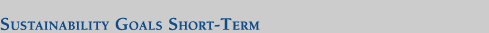 Sustainability Goals Short-Term